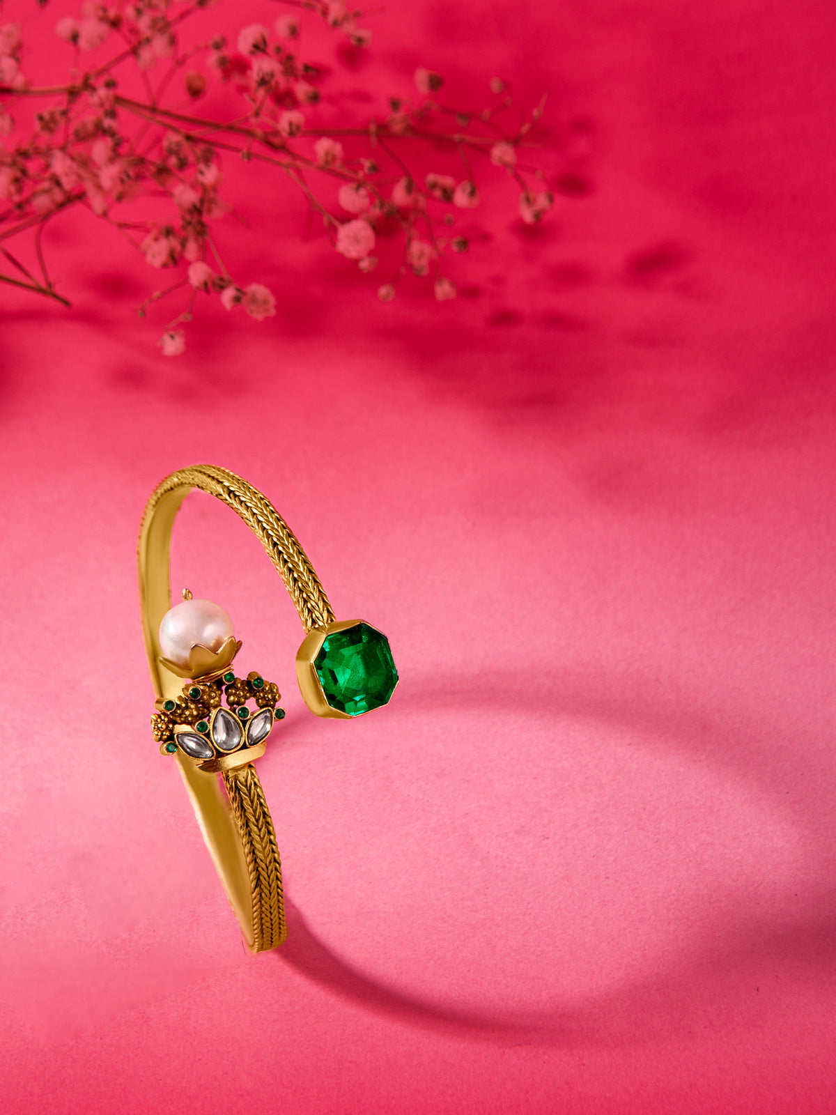 Svarnim Fusion Bangle with Pearl view 7