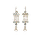 925 Silver Earrings with White Glass - Neeta Boochra Jewellery
