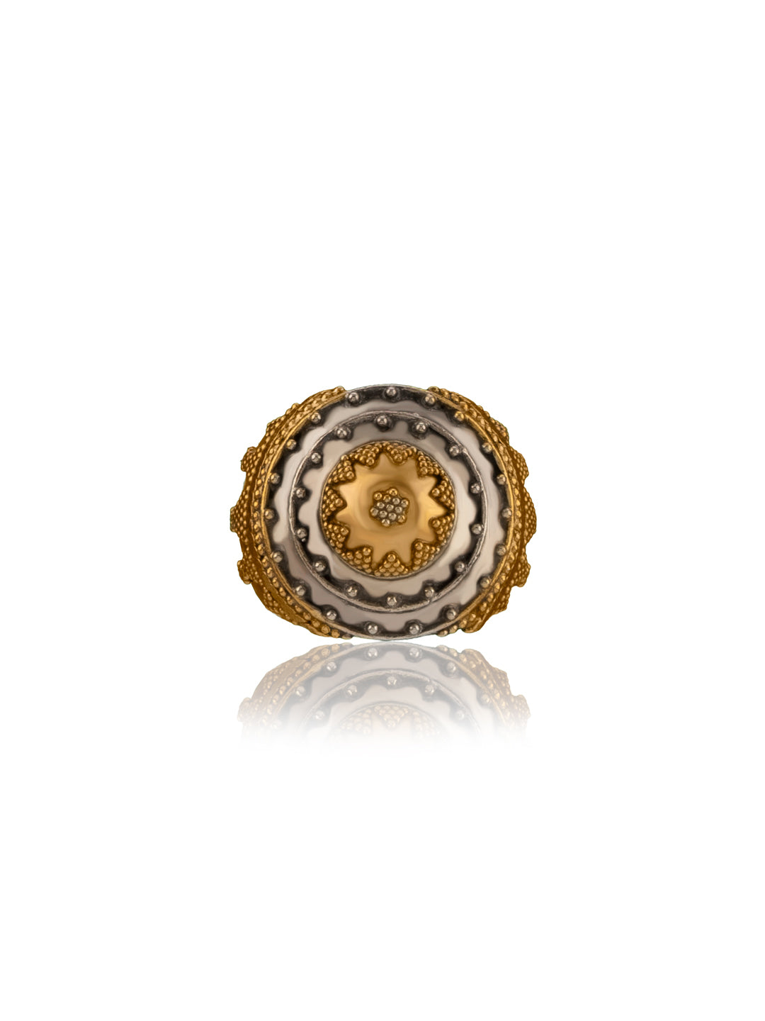 Two Toned Rawa Adjustable Ring view 1