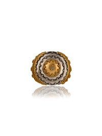 Two Toned Rawa Adjustable Ring view 1