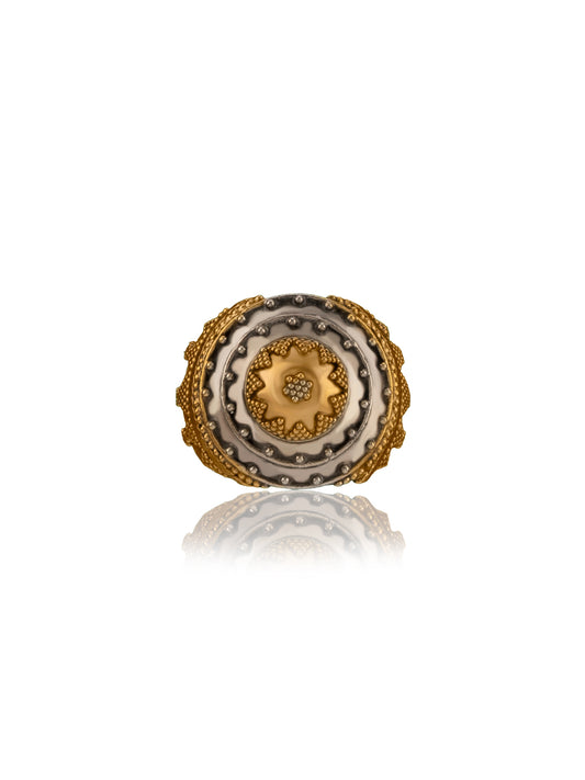 Two Toned Rawa Adjustable Ring