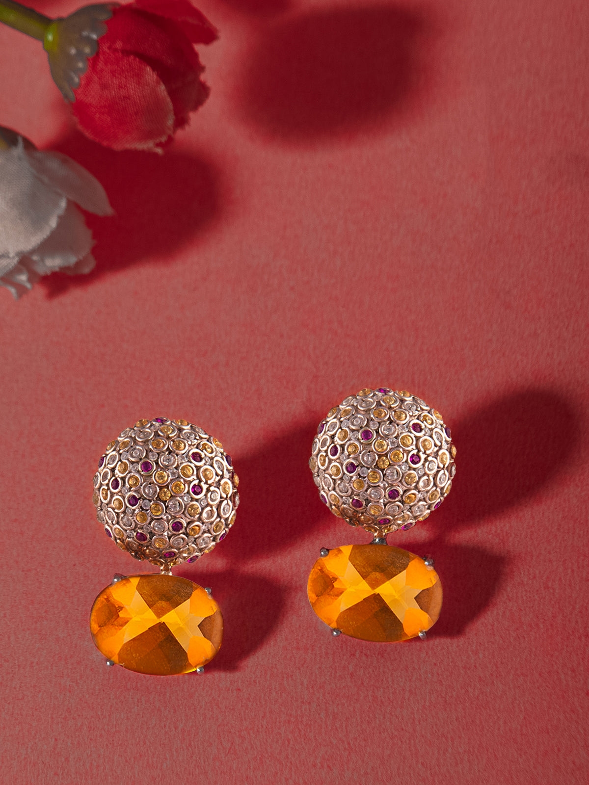 Aurora Citrine Earrings view 2