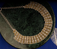925 Sterling Silver Two Tone Statement Necklace view 5