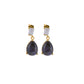 925 Silver Gold Plated Tear-Drop Earrings - Neeta Boochra Jewellery