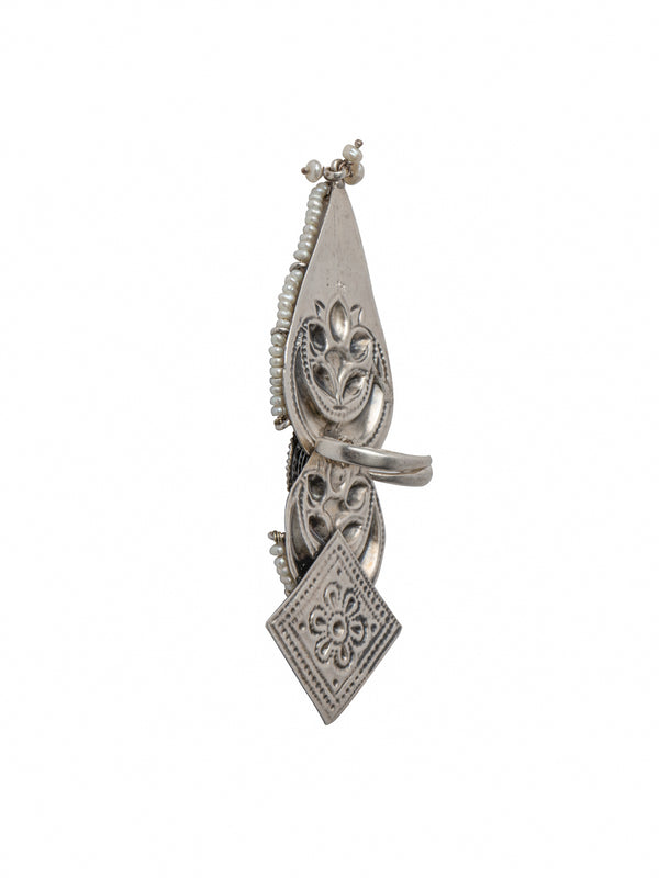 925 Sterling Silver Two Tone Ring with our Signature Lotus Motif alternate