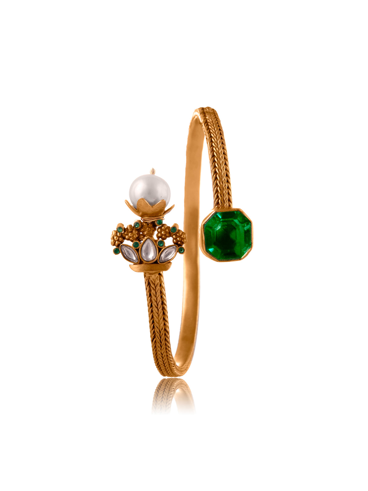 Svarnim Fusion Bangle with Pearl view 3