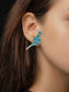 Turquoise Peacock Studs