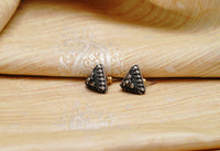 925 Silver Oxidized Rawa Dotted Studs view 2