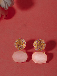 Aurora Rose Quartz Earrings view 2