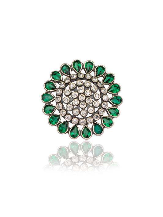 925 Sterling Silver Kundan Ring