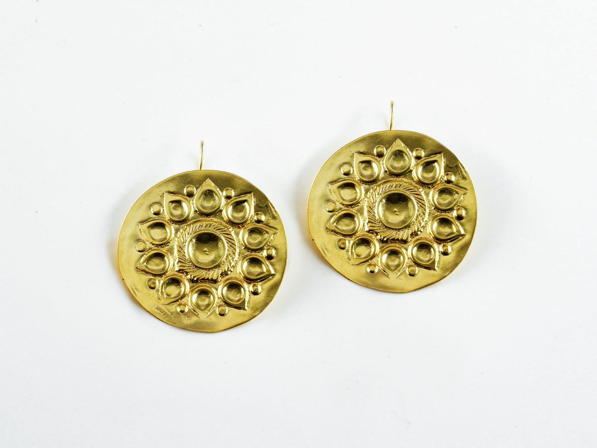 Coin Floral Earring view 1