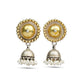 Silver Two-Tone Gold plated Rawa Jhumki - Neeta Boochra Jewellery