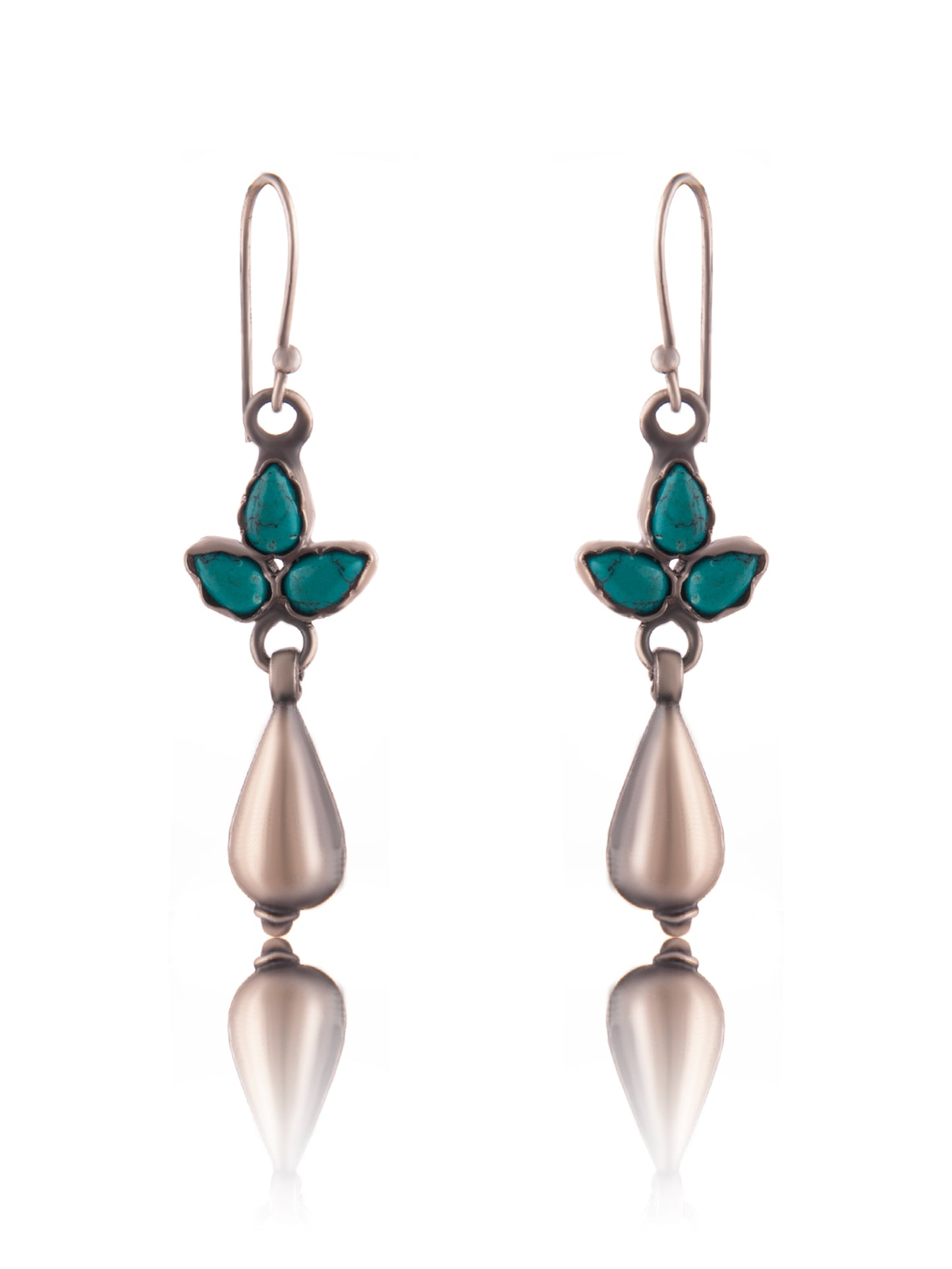 Silver Turquoise Everyday Danglers