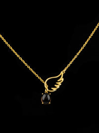 Modern Lightweight Necklace with Black Onyx view 1