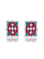 925 Sterling Silver Multicolored Kundan Studs with Pearl