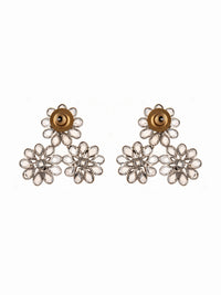 925 Sterling Silver Earring with Checker Crystal view 3