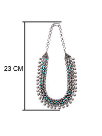 Silver Turquoise Classic Necklace view 6