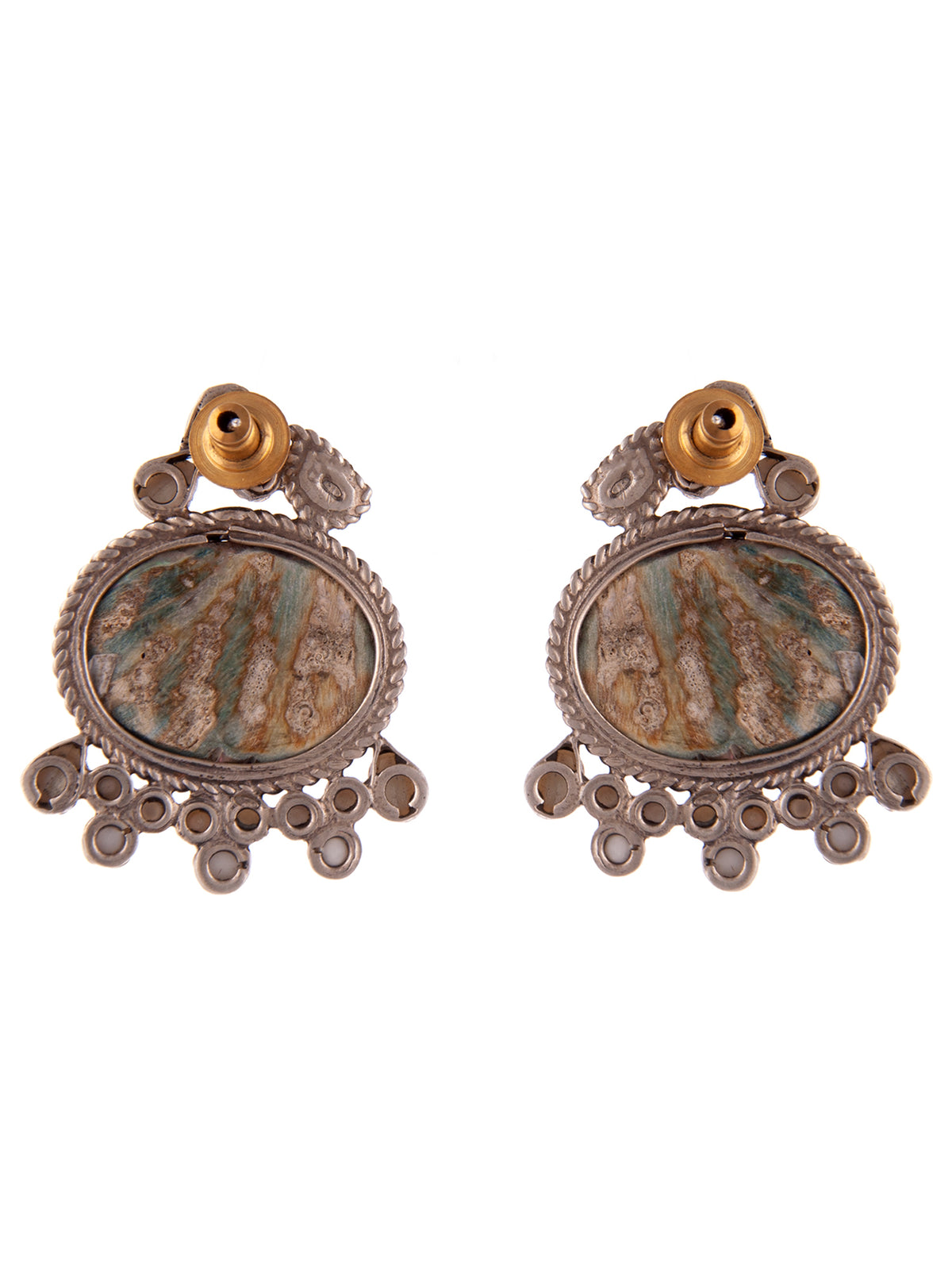 Aurora Mother of Pearl Studs view 4