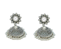 925 Silver Designer Jhumki With Glass view 2