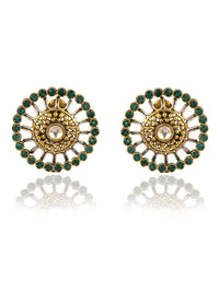 925 Sterling Silver Gold Plated Studs view 1