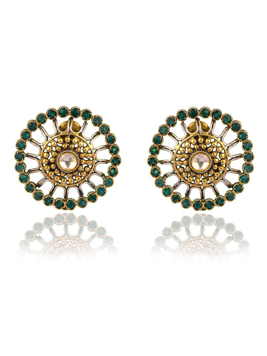 925 Sterling Silver Gold Plated Studs