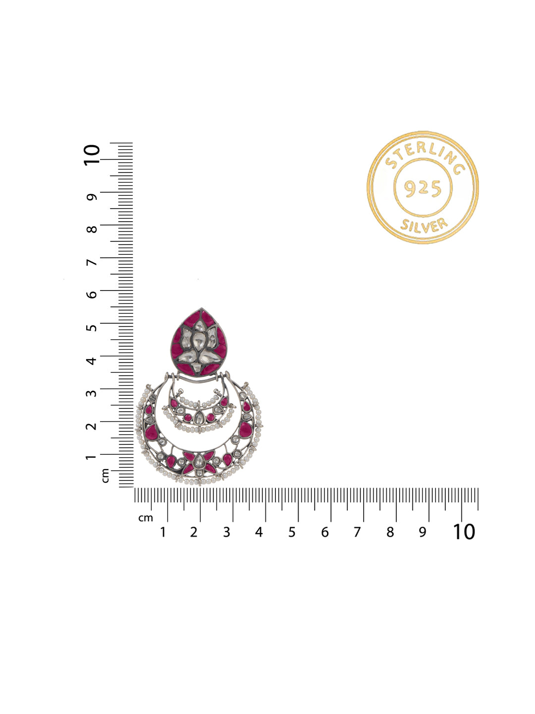 NB Signature Lotus Motif Chaandbali view 3