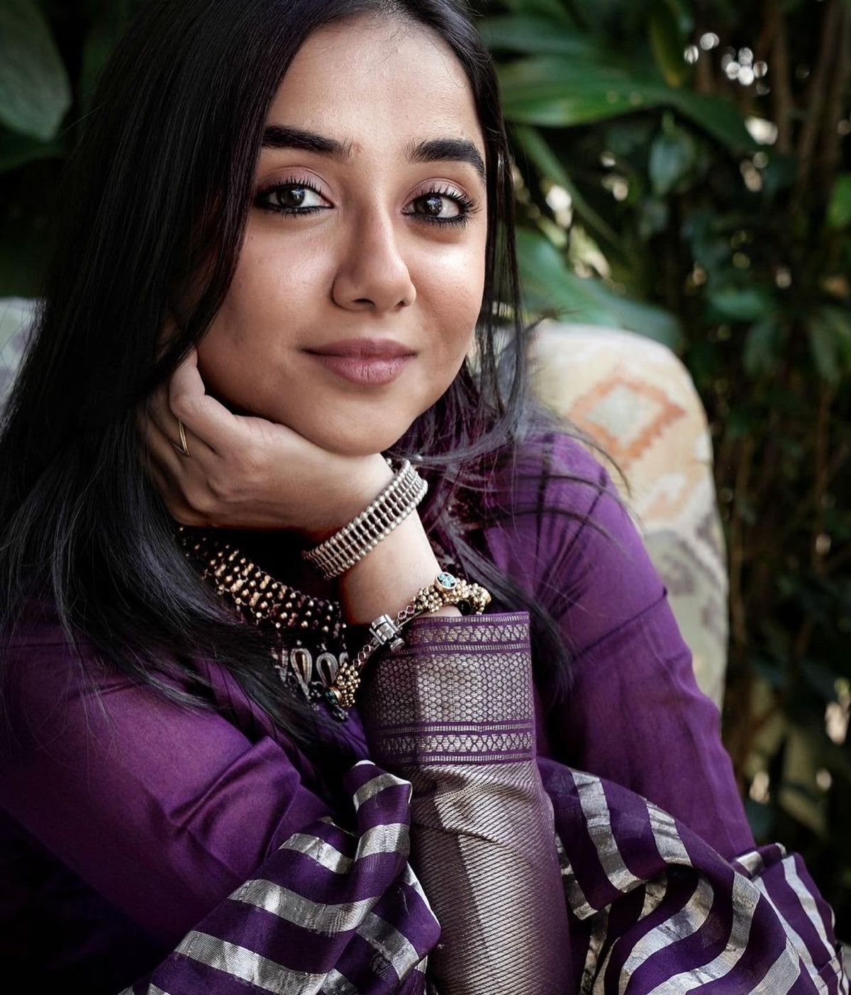 Prajakta Koli (@mostlysane) 925 Sterling Silver Gold Plated Statement Necklace view 7