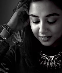 Prajakta Koli (@mostlysane) 925 Sterling Silver Gold Plated Statement Necklace view 8