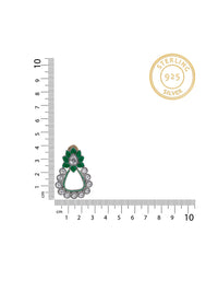 NB Signature Floral Kundan Earrings view 4